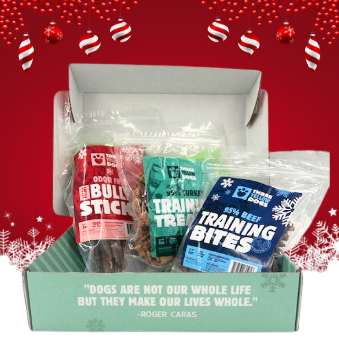 Christmas Dog Treat Box - 3 Bags